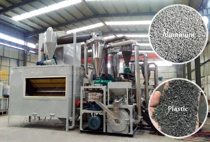 Aluminum Plastic Crushine Separating Plant