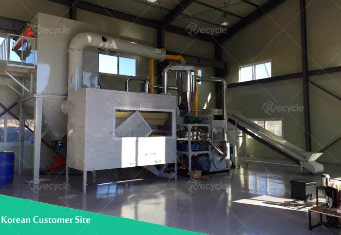 Installation site of aluminum-plastic separator for Korean customers