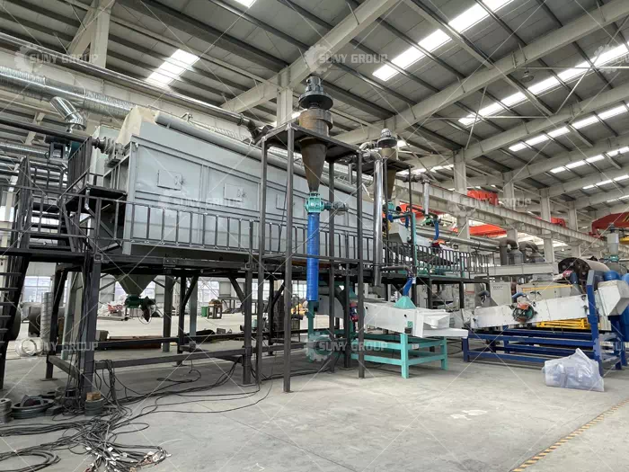 Lithium battery recycling production line