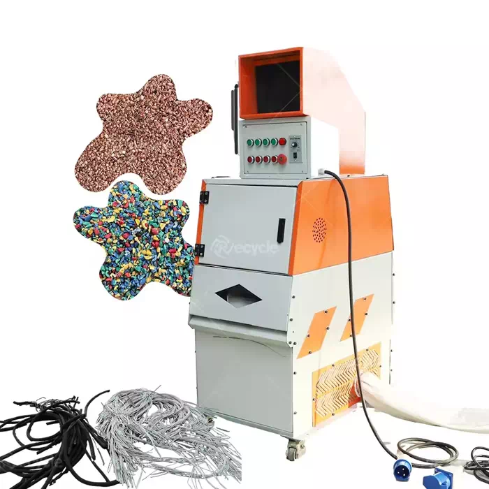 Mini copper wire cable granulating machine