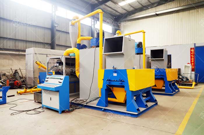 Cable wire recycling machine