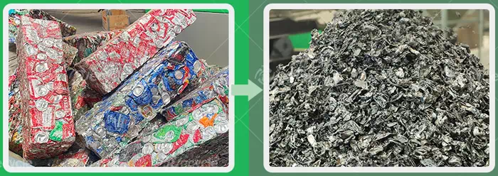 Before and after carbonization treatment