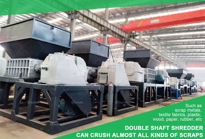 double shaft shredder factory