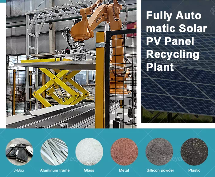 Fully Automatic Solar PV Panel Recycling Plant