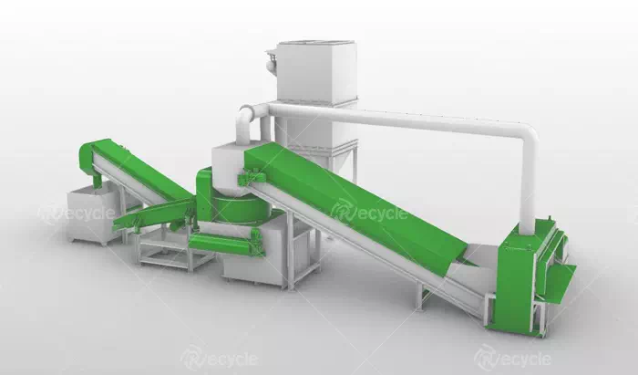 Laminated Glass Recycling Machine Rendering Laminated Glass Recycling Machine Rendering