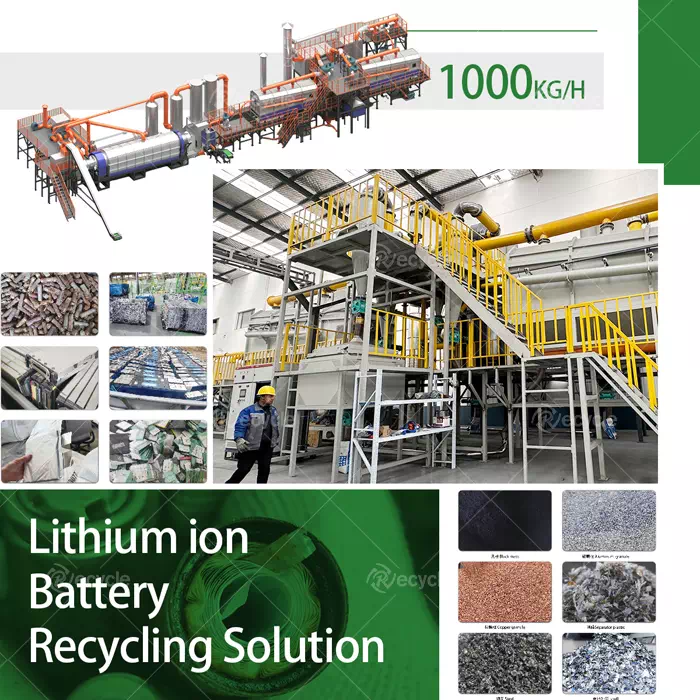 Li Ion Battery Scrap Recycling Machine