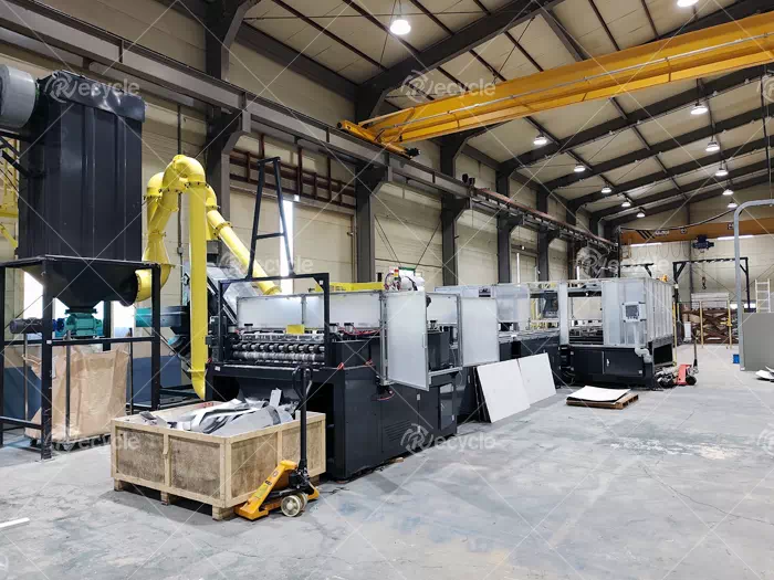 Photovoltaic Panel Recycling Equipment Site for South Korean Customers