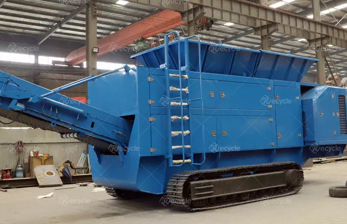 Tracked Mobile Industrial Shredder