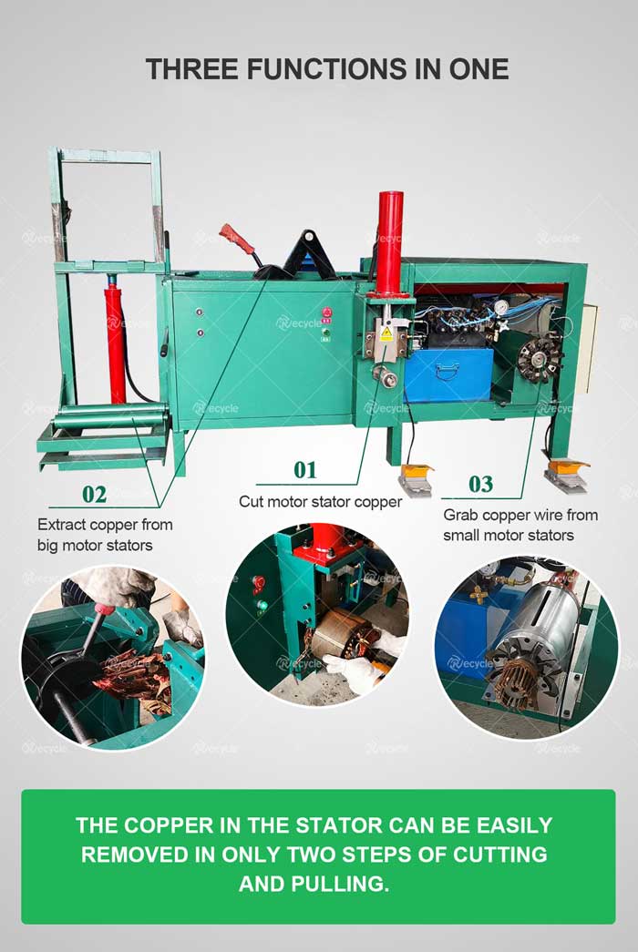 Electric Copper Motor Cutting Machine