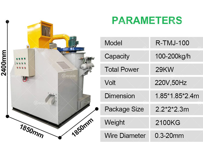 Small Cable Granulator Machine Parameters